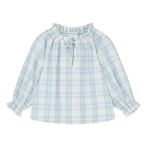 Skall Studio - Blue Newmoon Cotton Gingham Blouse