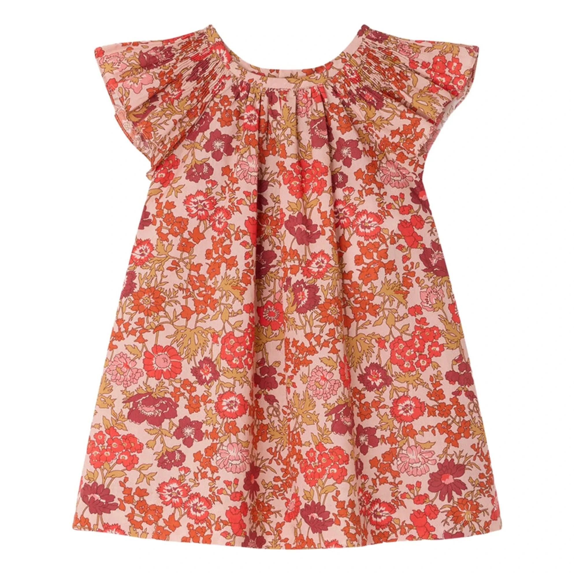 Bonpoint - Carmella Fleurie Organic Cotton Dress | Dust Pink