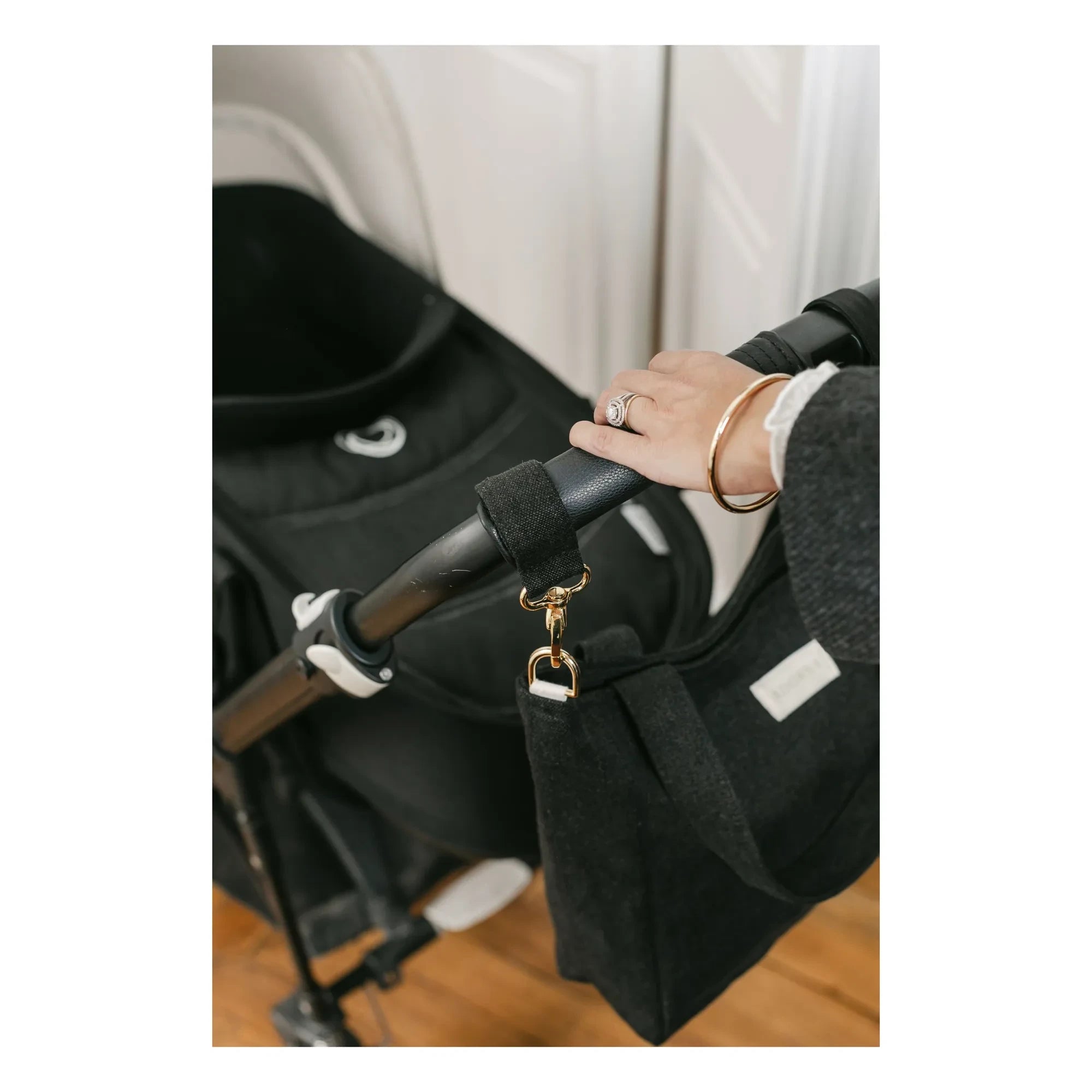 Adorna - Stroller Clips for Shopping Bags | Black