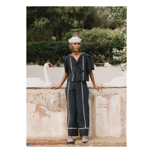 The Tiny Big Sister - Sailor Pamuklu Bluz | Lacivert