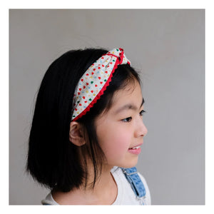 Mimi & Lula - Alice Hearts Knotted Headband | Cream