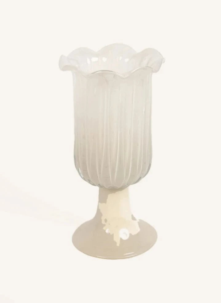 Olsson & Jensen - Tulipa Glass Vase | Off-white