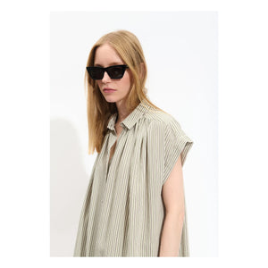 BELLEPIECE - Sardinya Striped Dress | Green