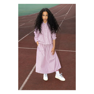 Finger in the Nose - Striped Lina Skirt | Brick Red