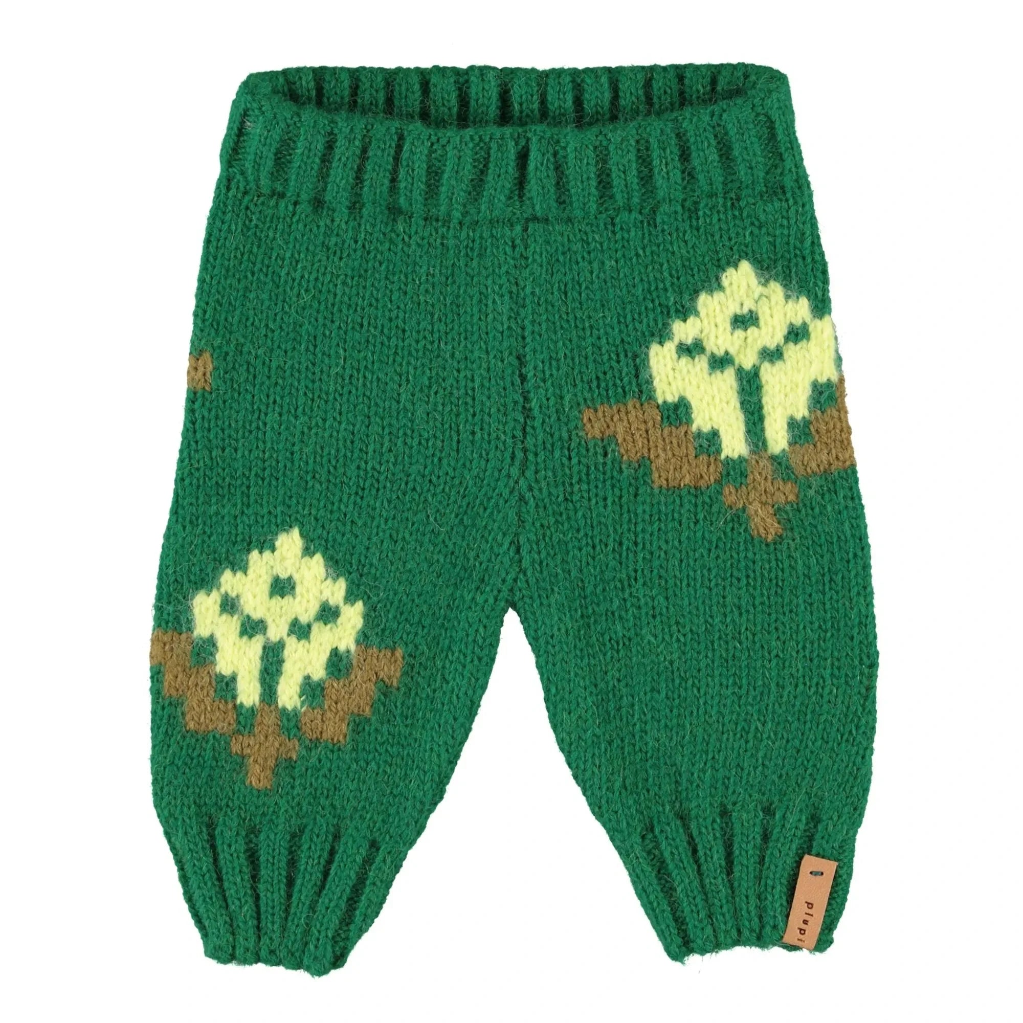 Piupiuchick - Floral Mesh Leggings | Green