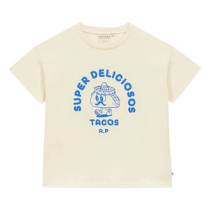 Arsène et Les Pipelettes - Super Delicious Organic Cotton T-Shirt | Off-White