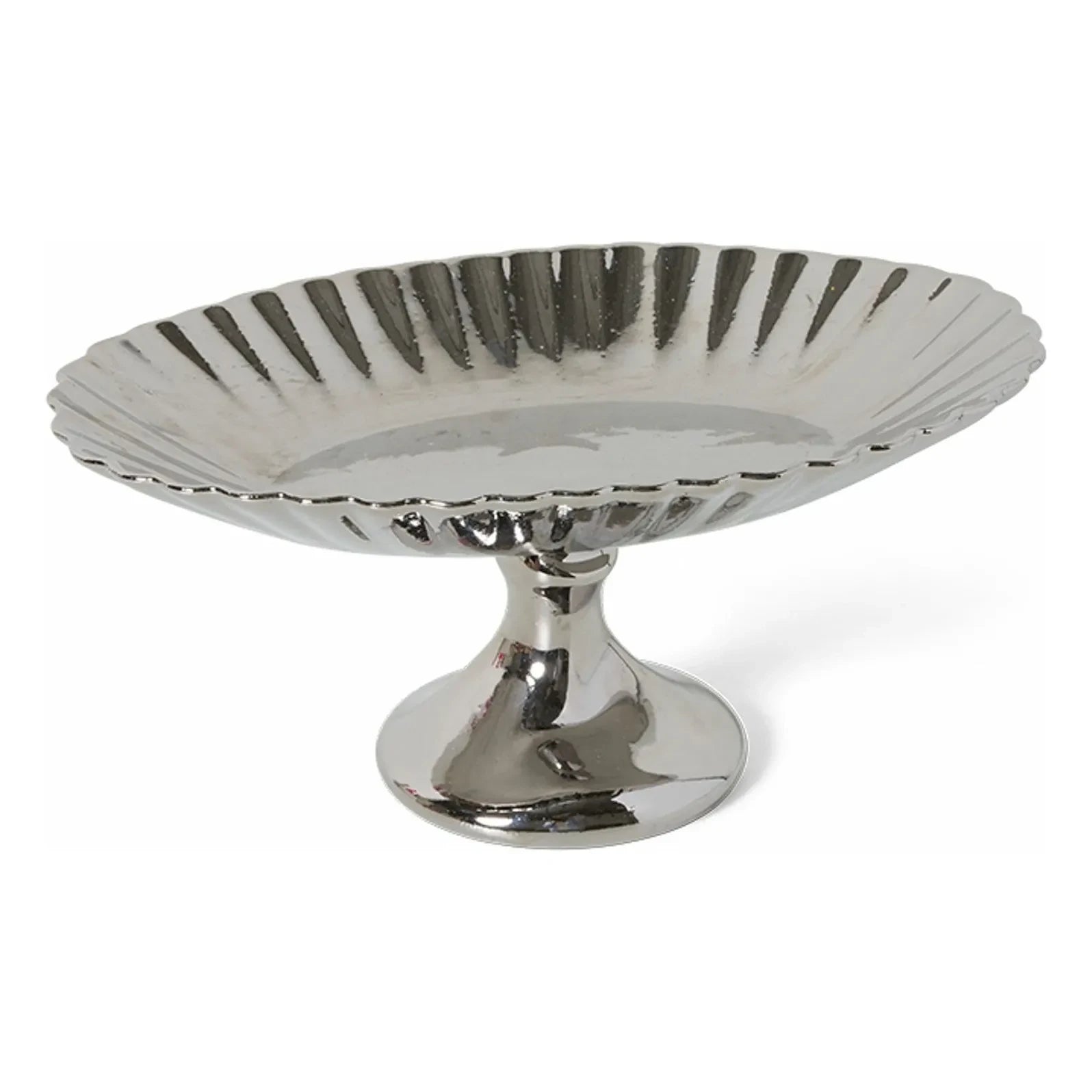 HKliving - New Classics pedestal bowl | Chrome