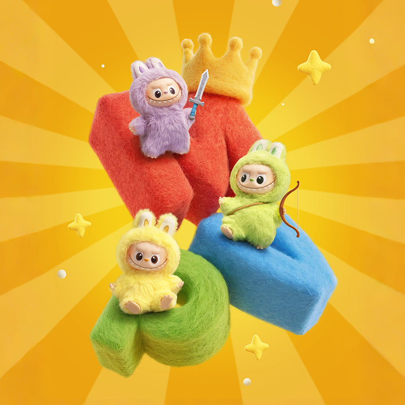 Pop Mart - Original The Monsters Pin For Love Plush Keychain A-M