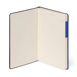 Legami - Notebook with Blank Pages and Monochrome Soft Cover - Eclectic Blue - My Notebook