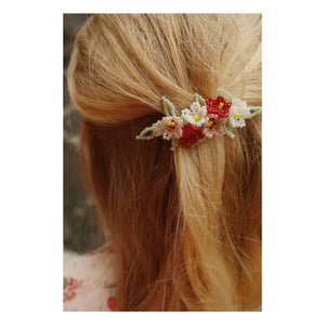 Konges Sløjd - Floral hair clip | Green water
