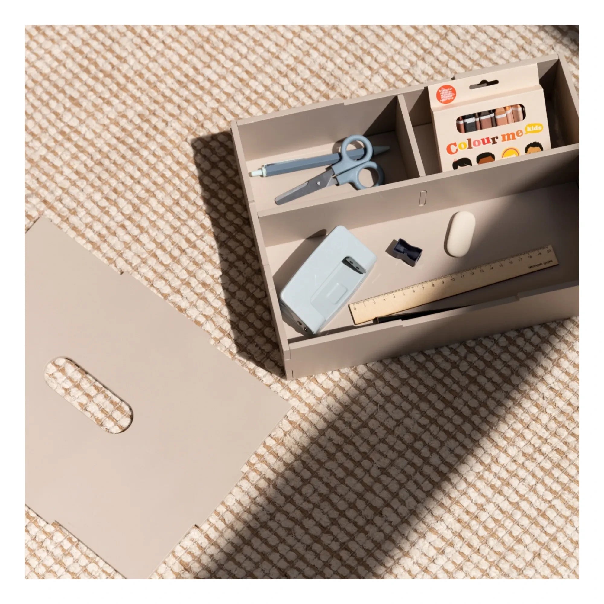 Nofred - Wooden Lid Storage Box | Beige