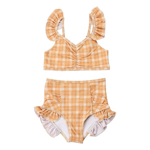 Grech & Co - 2-Piece Ruffled Bikini Set, Recycled Fibers | Orange