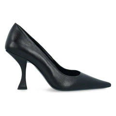 BY FAR - Viva Dull Leather Heeled Shoes | Black