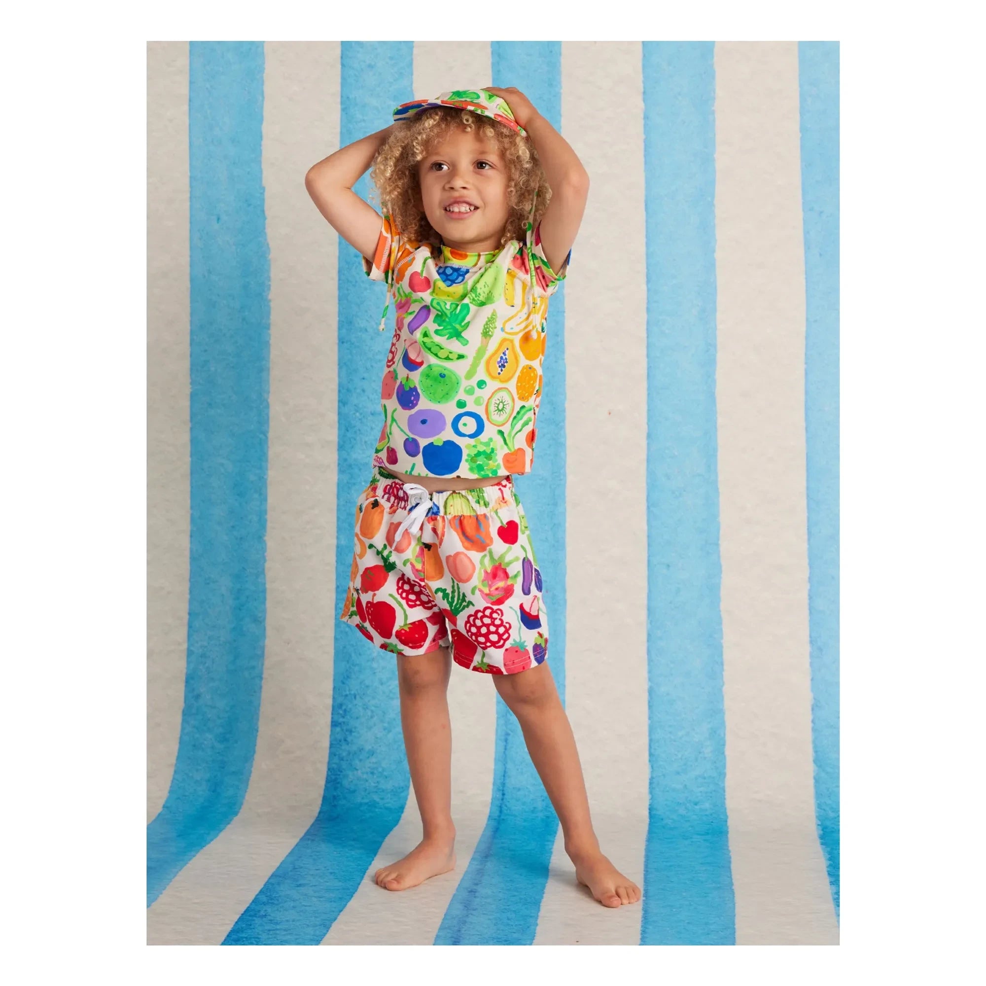 Halcyon Nights - Fruit Recycled Fiber UV Protection Bath T-Shirt | Ecru