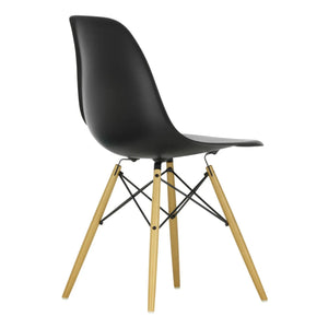 Vitra - DSW Plastic Chair - Maple Base - Charles & Ray Eames | Black