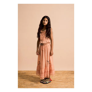 Maison Mangostan - Bird Embroidered Top | Orange
