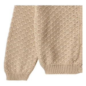 Wheat - Magnella Organic Cotton Cardigan | Ecru