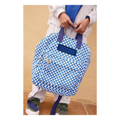 Bonton - MM Carreaux Backpack | Indigo blue