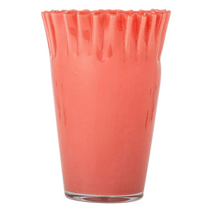 Bloomingville - Janine Glass Vase | Coral