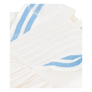 Petit Bateau - Organic Cotton Poplin Ruffled Dress | White
