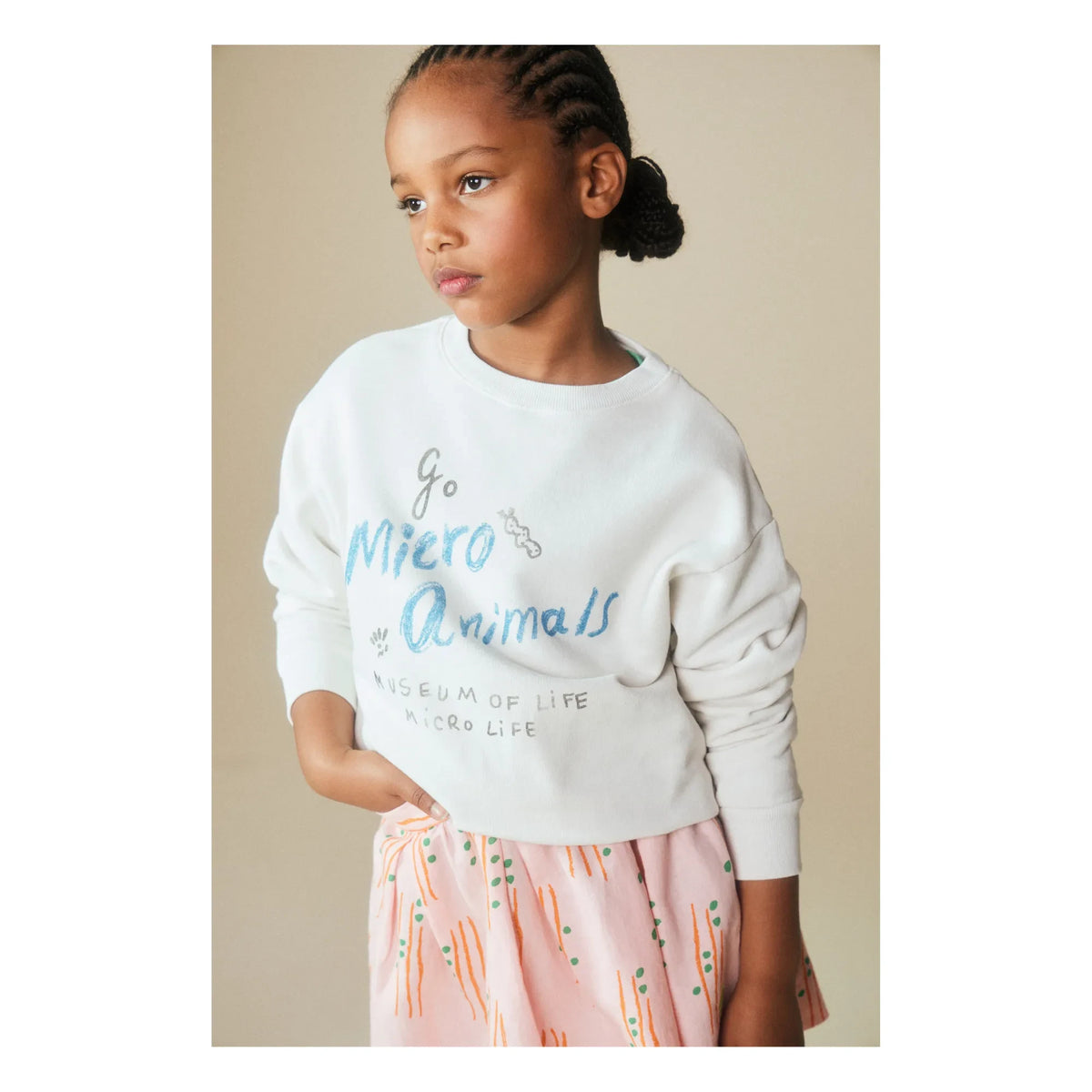 The Animals Observatory - Bear Sweatshirt | White