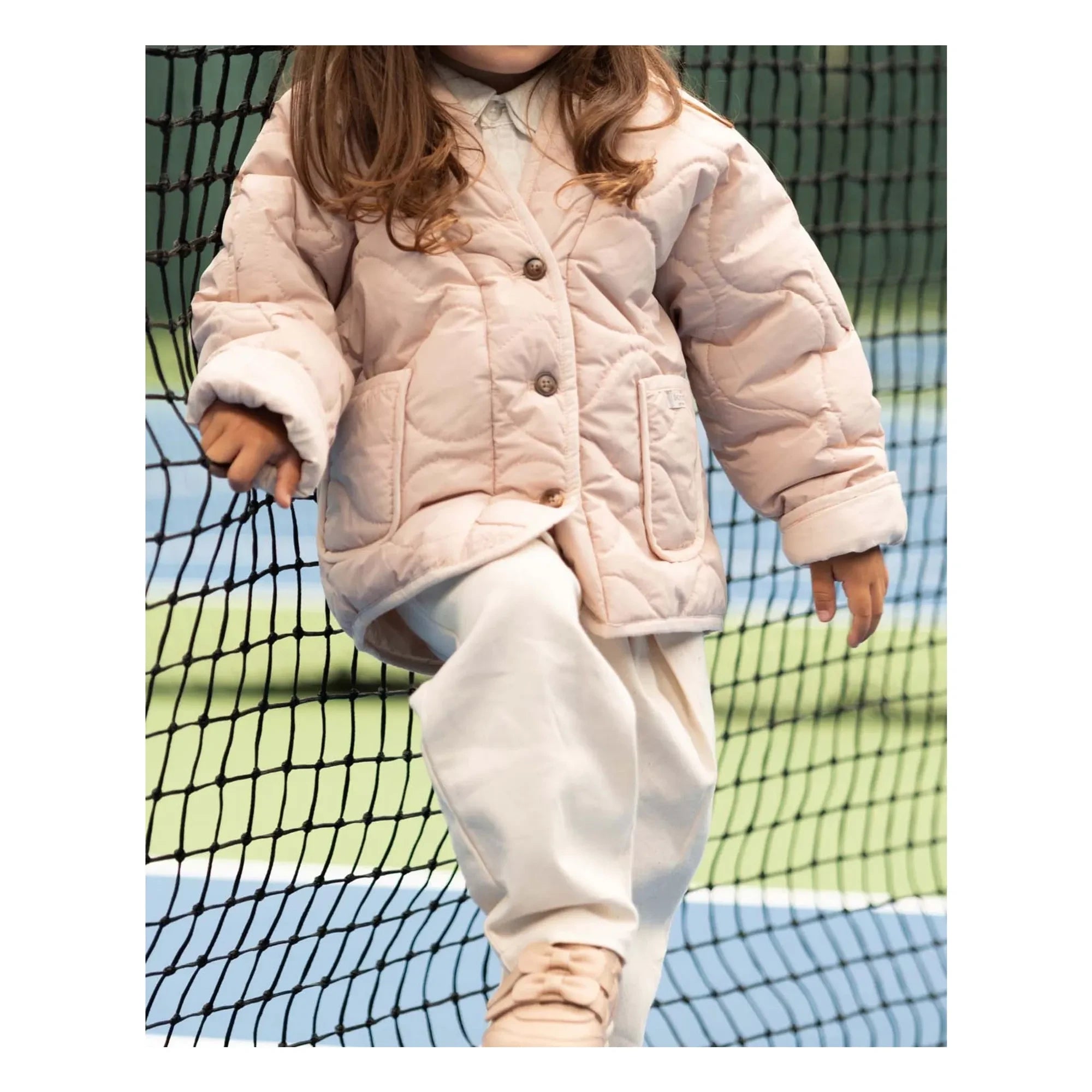 Donsje - Tessane Quilted Coat | Powder pink