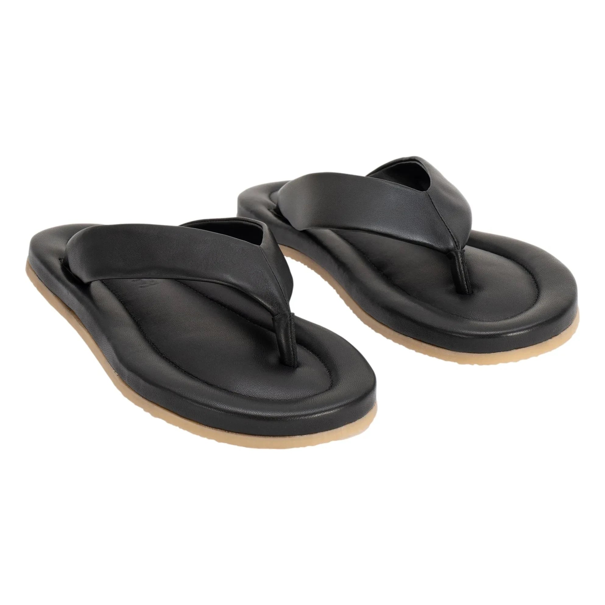 BY FAR - Dasha 2.0 Leather Sandals | Black