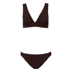 Sorbet Island - Aqua Two-Piece Swimsuit | Chocolate