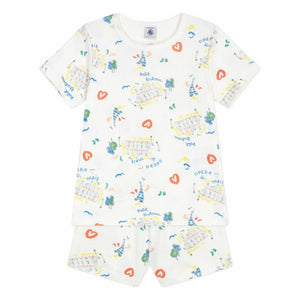 Petit Bateau - Opera Shorts Pajamas | White