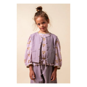 birinit - Vintage Cotton Sleeveless Jacket | Plum