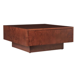 Ferm Living - FSC Blur Storage Wooden Drawer Coffee Table | Dark Wood