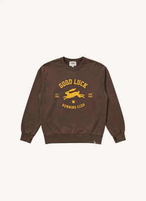 Finger in the nose - "Blow Good Luck" Organic Cotton Sweatshirt | Chocolate