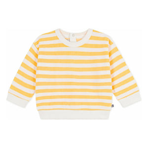 Petit Bateau - Terry Striped Sweatshirt | Yellow