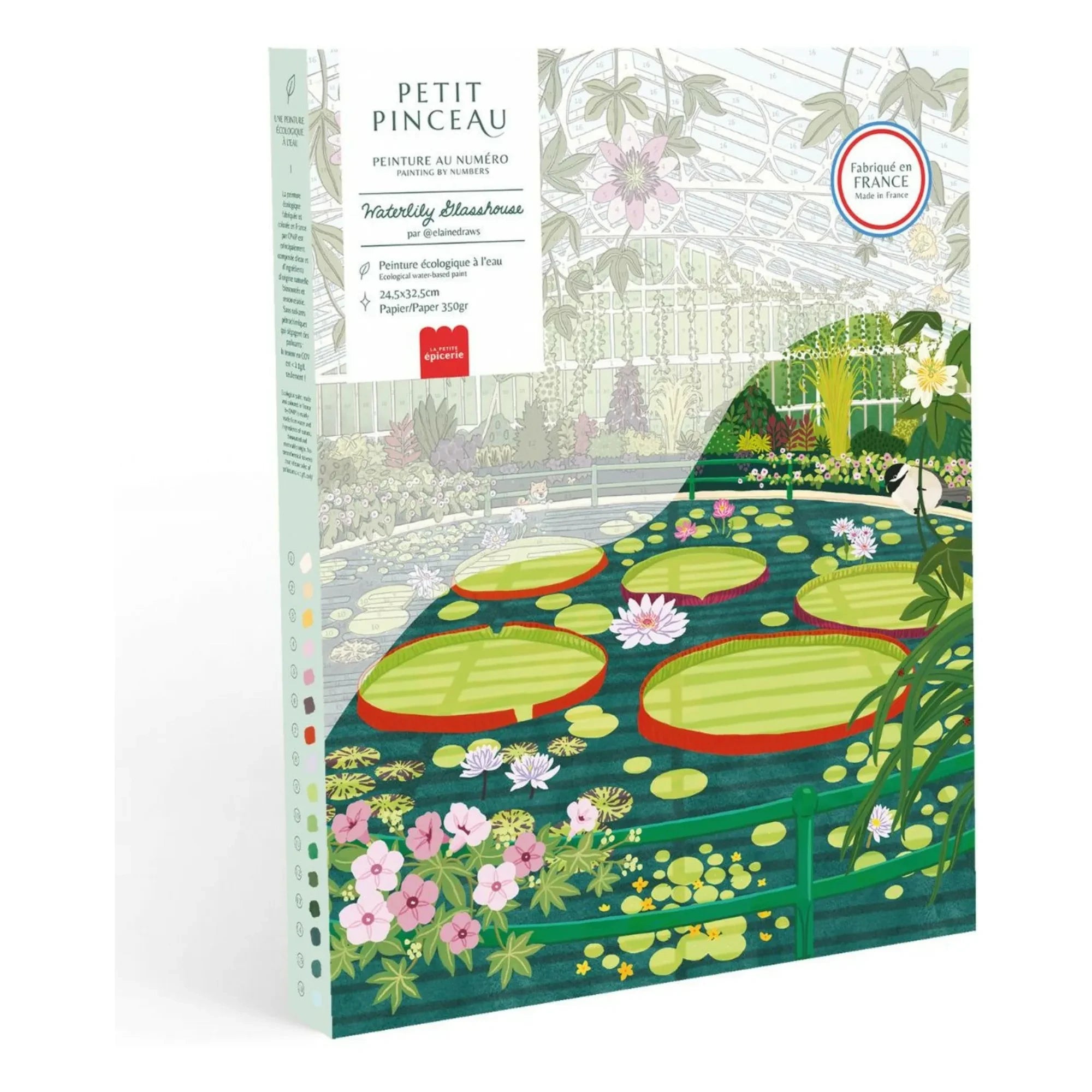 La Petite Épicerie - Water Lily Glass House Painting Set - Elaine Lee