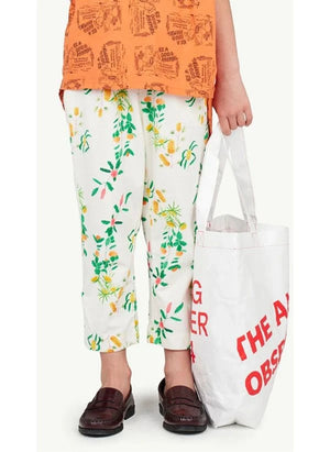 The Animals Observatory - Flower Patterned Trousers | White