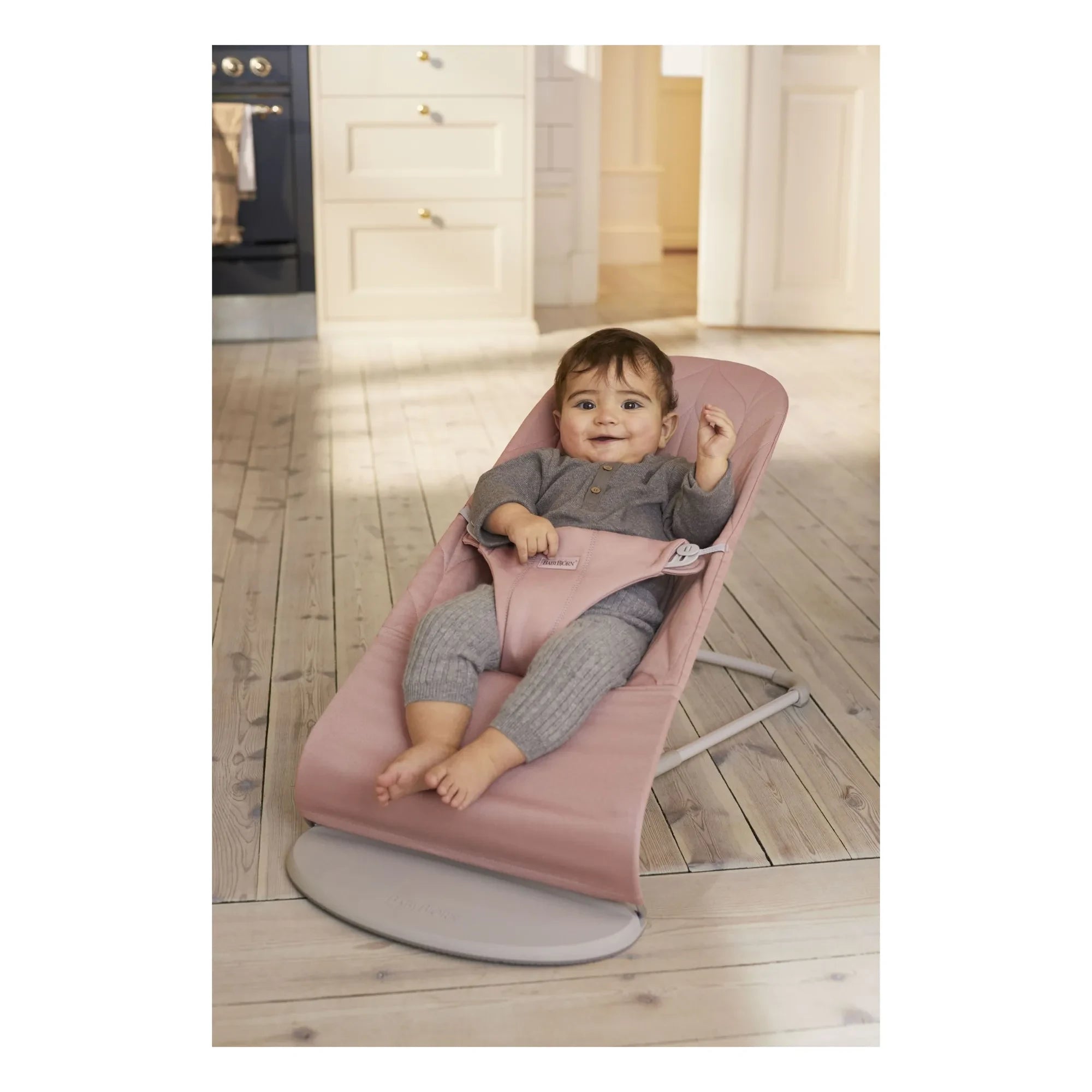 BabyBjörn - Pétale Padded Cotton Bliss Lounger | Pink