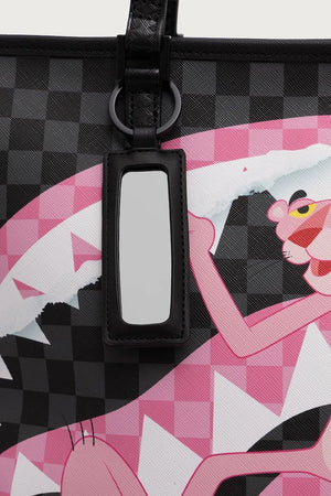 Sprayground - Pink Panther Black Faux Leather Women's Shopping Bag 910T9377NSZ
