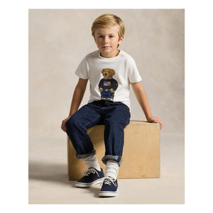 Ralph Lauren - Bear Jersey T-Shirt | White