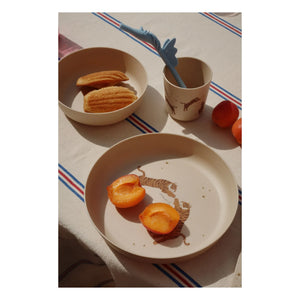 Konges Sløjd - Tiger PLA Dinnerware Set | Sand