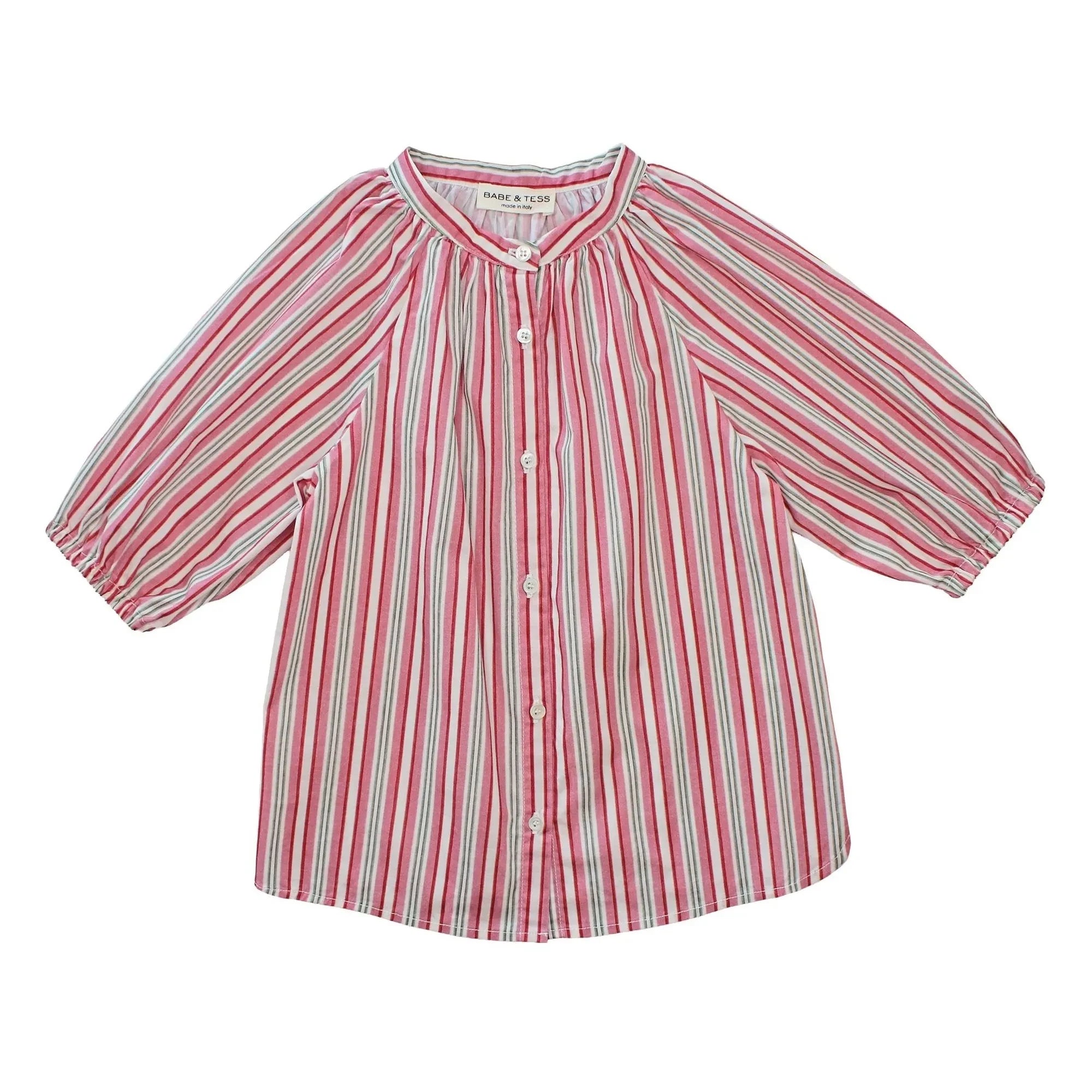 Babe & Tess - Jane Striped Shirt | Ecru