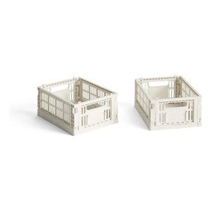 Hay - Foldable Baskets - Set of 2 | Off White