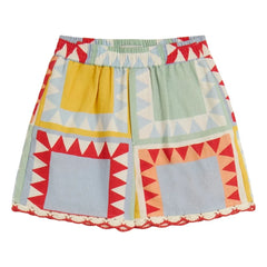 Stella McCartney Kids - Geometric shorts | White
