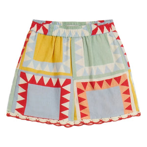Stella McCartney Kids - Geometric shorts | White