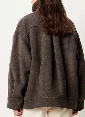 Sessùn - Nariwa Wool Coat | Taupe Brown