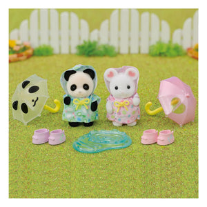 Sylvanian Families - Baby Twin with Raincoat