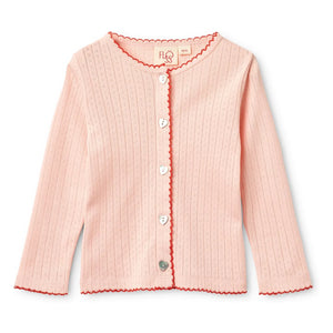 Flöss - Powder Pink Pointelle Liva Puffer Vest