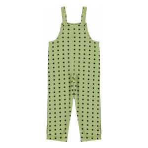 Piupiuchick - Fuzzy Organic Cotton Star Salopette | Green