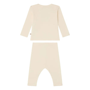Bonpoint - Timi Organic Cotton T-Shirt and Leggings Set | Brown