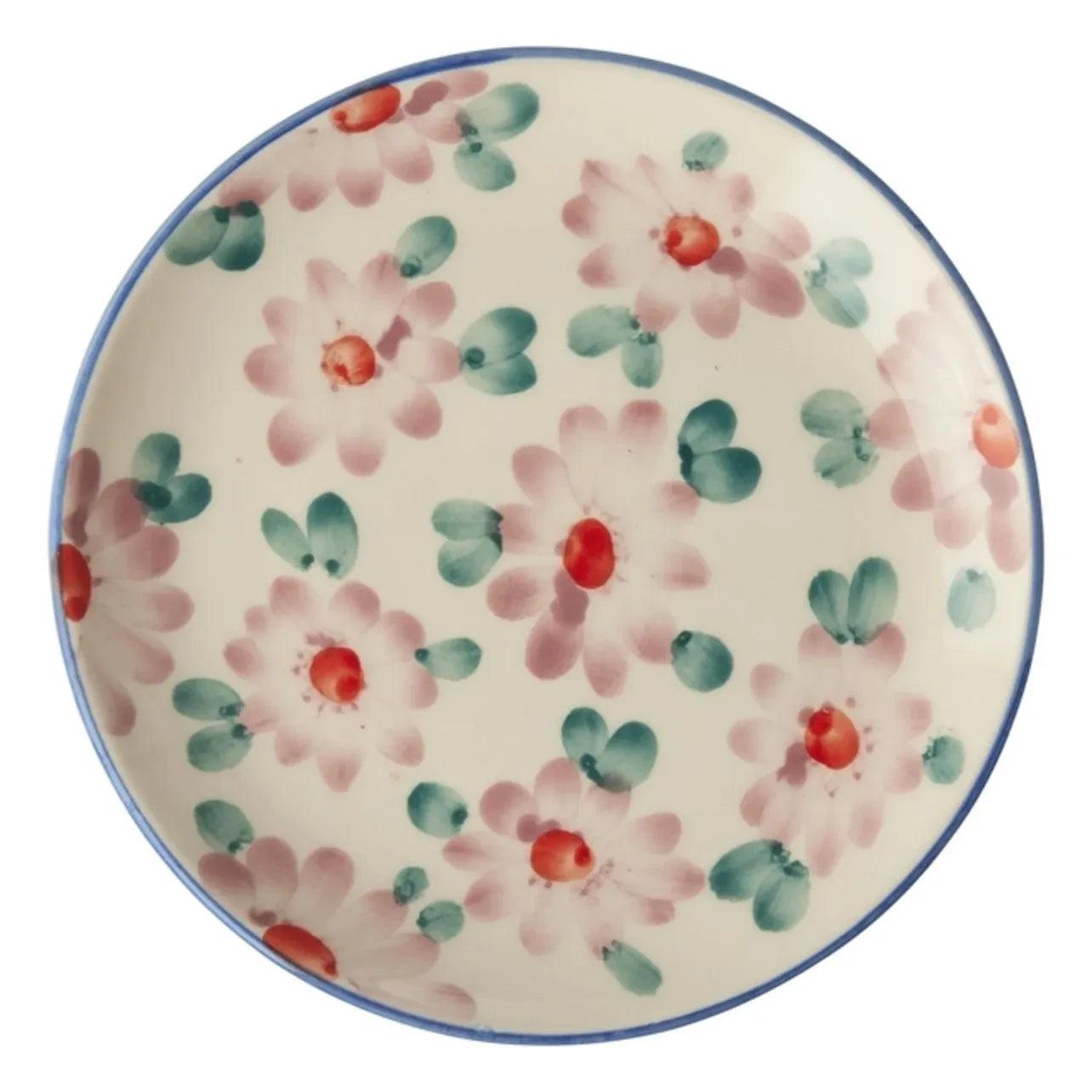 Rice - Floral Ceramic Dessert Plate | Pink
