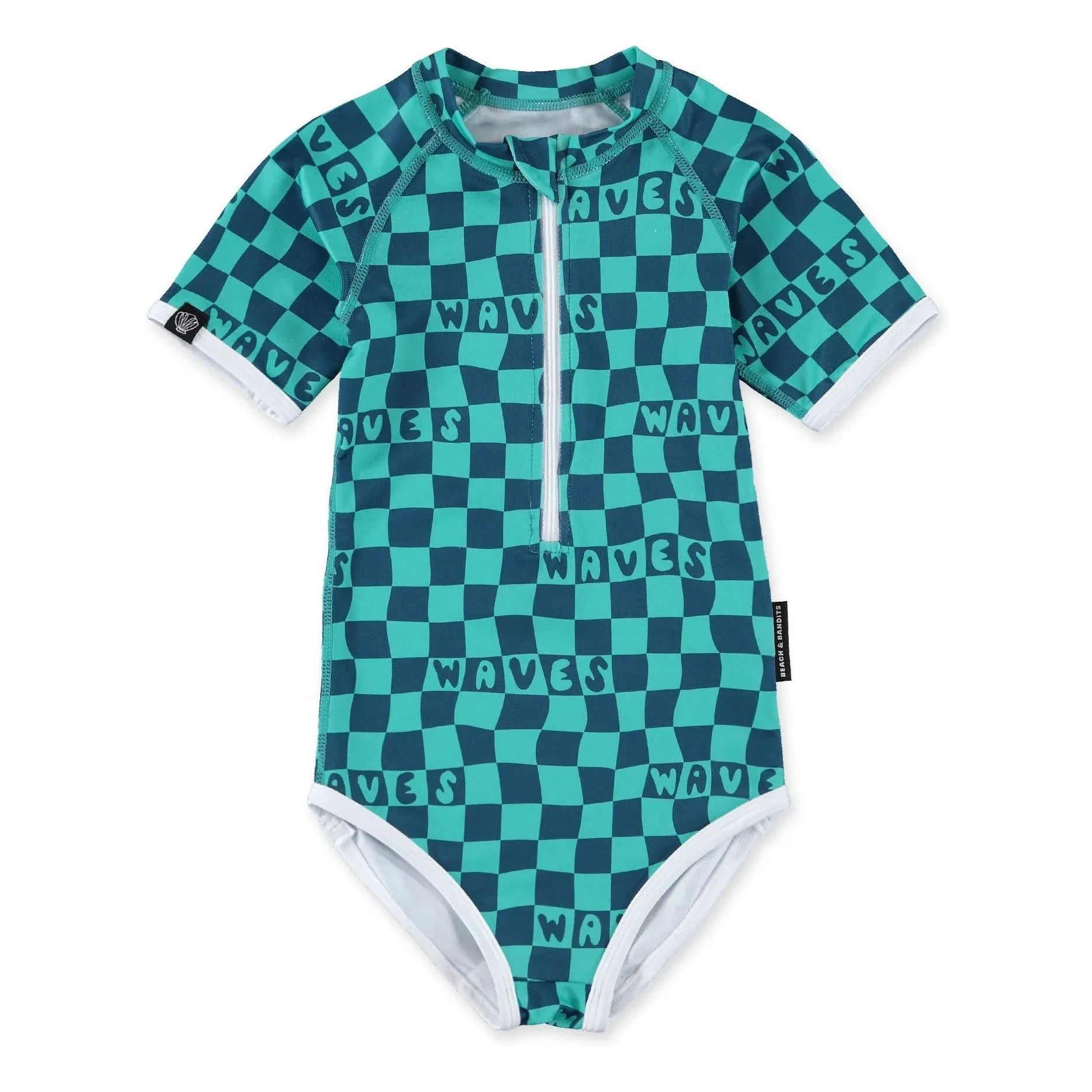 Beach & Bandits - Waves Recycled Fiber UV Protective Swimsuit | Mint Green